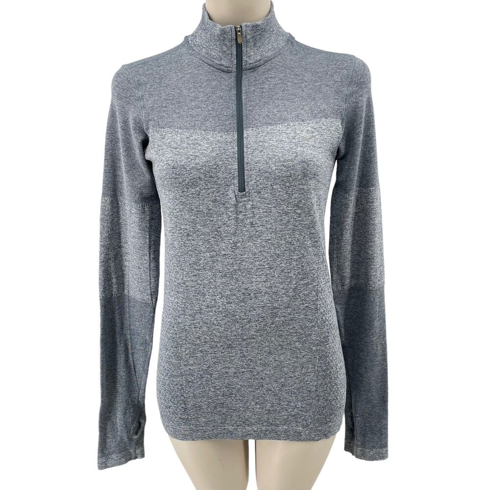 Nike Women's Dri-Fit Quarter Zip Pullover Blue Running Top‎ Size Medium